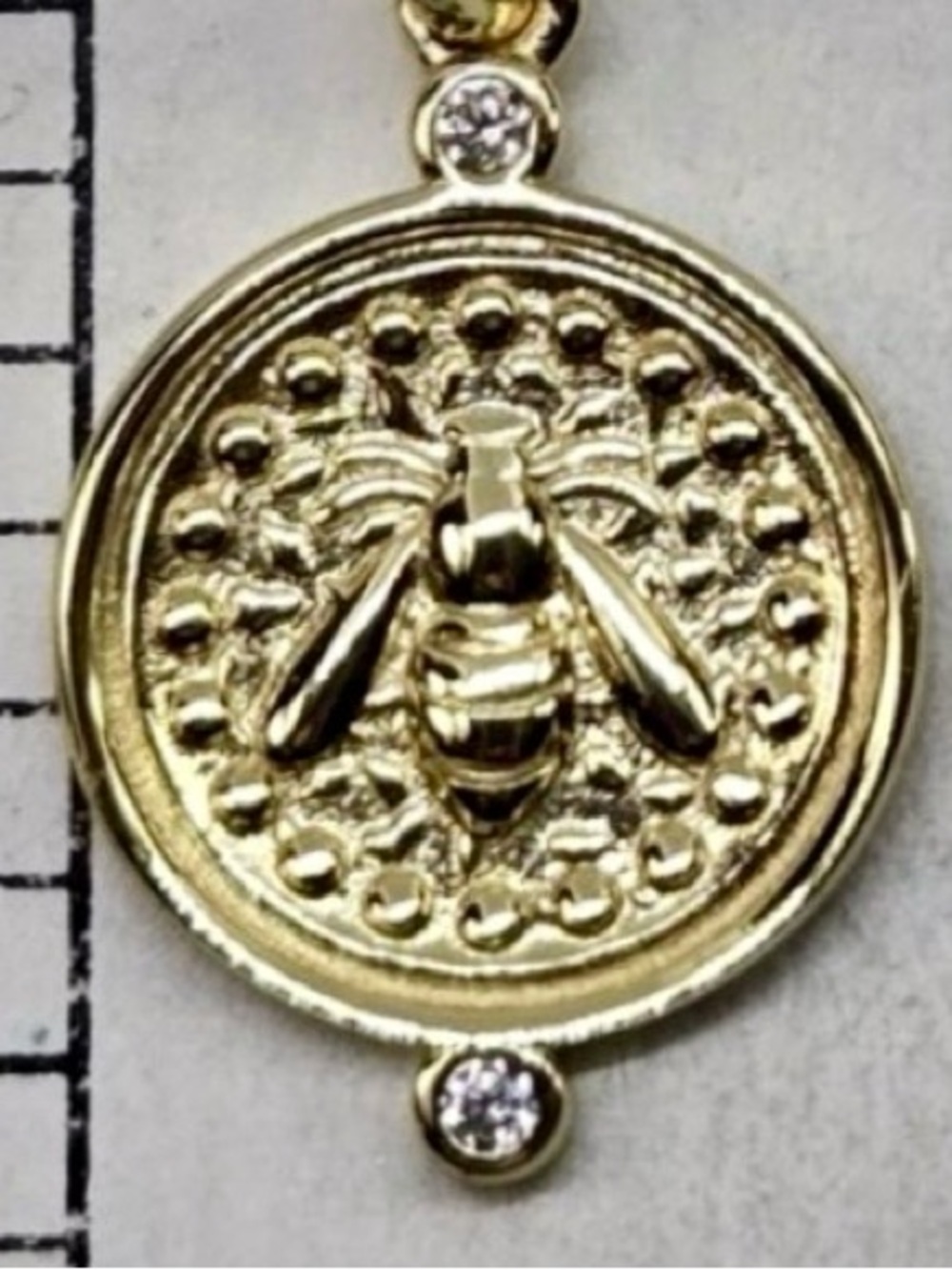 Gold Bee Neo Relique Medallion Pendant Necklace for Women Gold On 925 Sterling